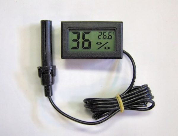Thermometer / Hygrometer mit Fühler 20-95% RH Feuchtigkeitsmessgerät  (CTH-608A)